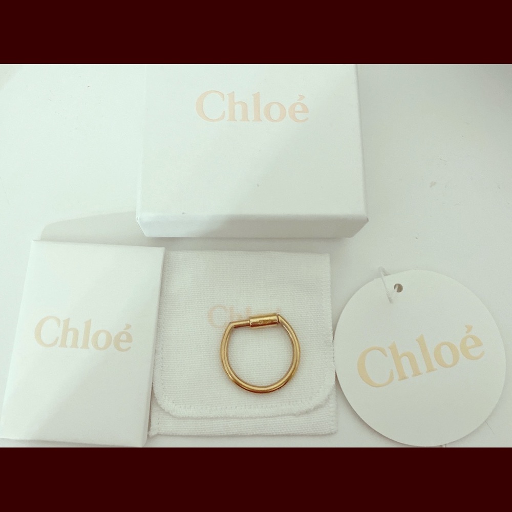 Chloe logo key ring